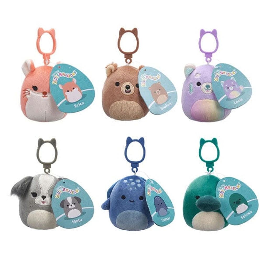 Squishmallows Plush Toys 3.5" 2024 Clip-On Squad Assortment A (Characters Ship Assorted)