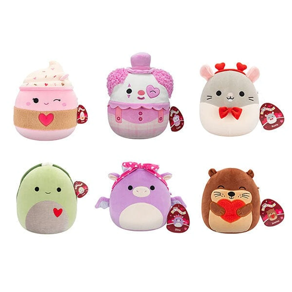 Squishmallows Super Soft Plush Toys 7.5" 2025 Valentine's Day Squad (Characters Ship Assorted)