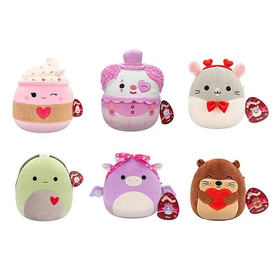 Squishmallows Super Soft Plush Toys 7.5" 2025 Valentine's Day Squad Assortment B (Characters Ship Assorted)