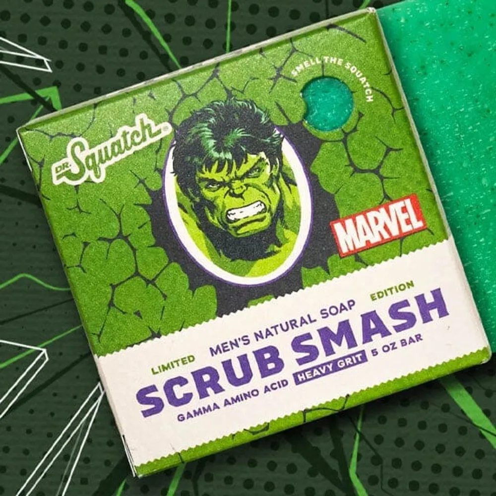 Dr. Squatch® All-Natural Bar Soap For Men | Marvel's Avengers™ Collection (4 Bars) | Limited Edition