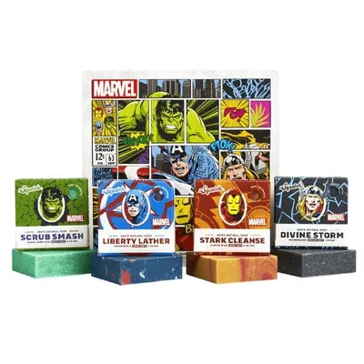 Dr. Squatch® All-Natural Bar Soap For Men | Marvel's Avengers™ Collection (4 Bars) | Limited Edition