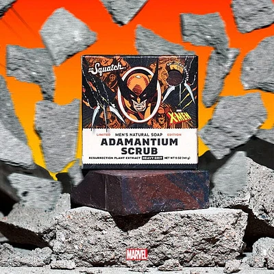 Dr. Squatch® Marvel X-Men™ Adamantium Scrub All-Natural Bar Soap For Men (1pc) Limited Edition