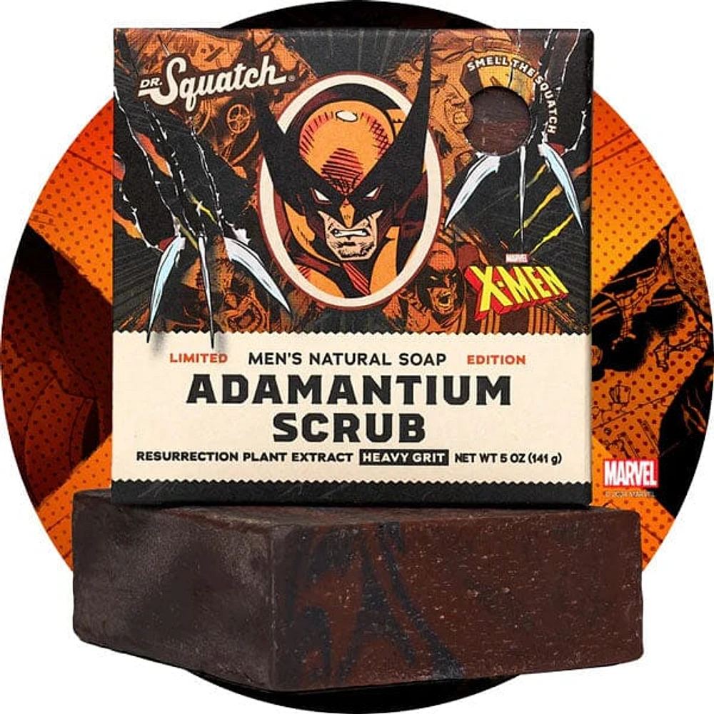 Dr. Squatch® Marvel X-Men™ Adamantium Scrub All-Natural Bar Soap For Men (1pc) Limited Edition