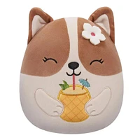 Squishmallows Super Soft Plush Toy 7.5" 2024 Regina The Corgi (Pina Colada)