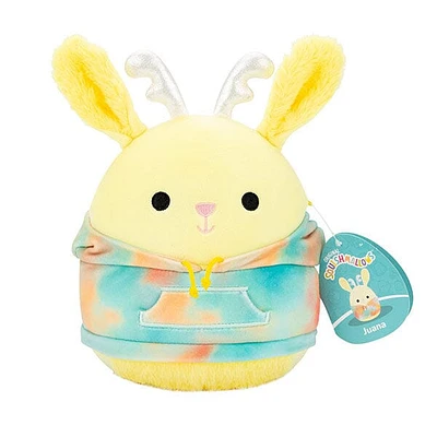 Squishmallows Super Soft Plush Toys 2025 Tie-Dye Hoodie Squad 7.5" Juana the Yellow Jackalope