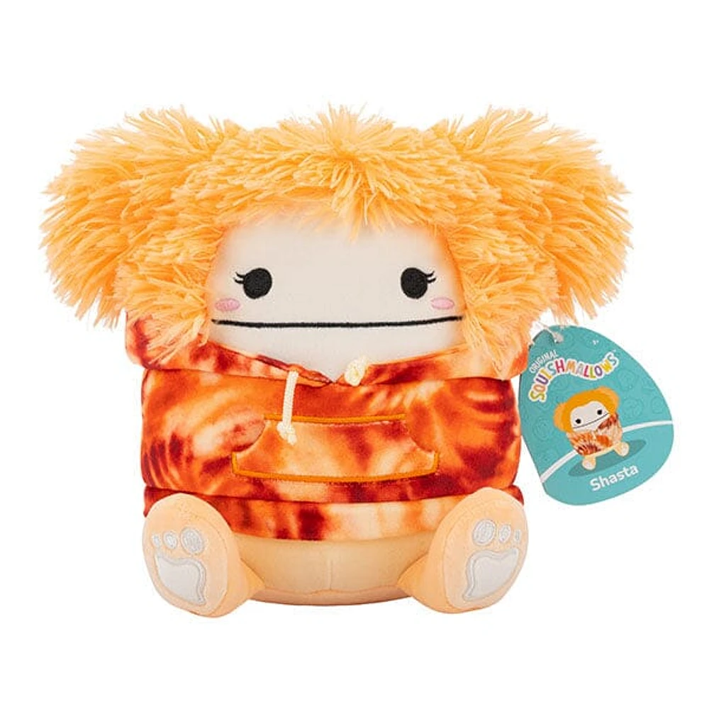 Squishmallows Super Soft Plush Toys 2025 Tie-Dye Hoodie Squad 7.5" Shasta the Orange Bigfoot