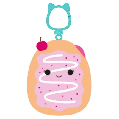 Squishmallows Plush Toys 3.5" 2024 Clip-On Squad Cherry Jelly Donut