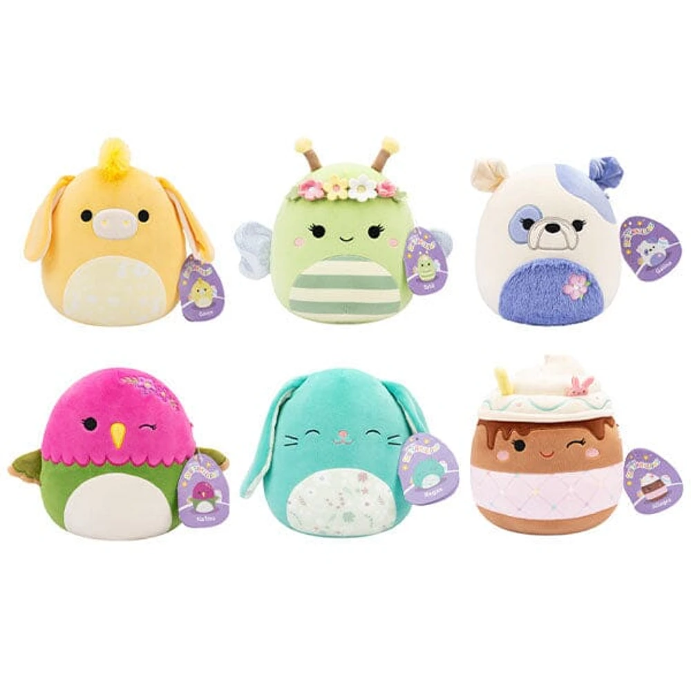 Squishmallows Super Soft Plush Toys 7.5" 2025 Easter Squad Assortment C (Characters Ship Assorted)