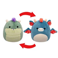 Squishmallows Flip-A-Mallows 5" Reversible Plush Toy Magtus The Basilisk & Carin The Dragon