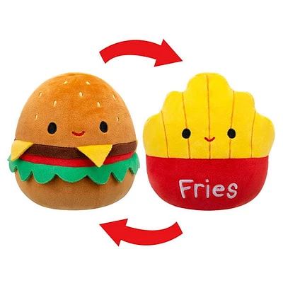 Squishmallows Flip-A-Mallows 5" Reversible Plush Toy Carl The Cheeseburger & Floyd The French Fries
