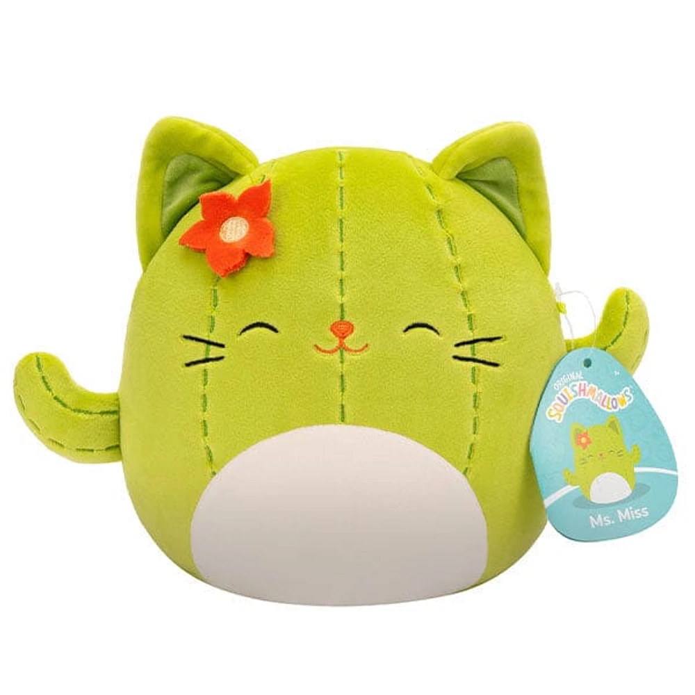 Squishmallows Super Soft Plush Toys 7.5" Ms. Miss The Cactus Cat