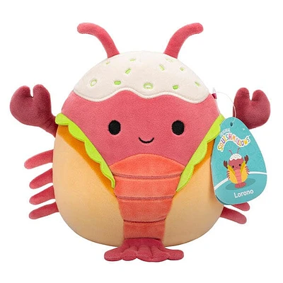 Squishmallows Super Soft Plush Toys 7.5" Lorono The Lobster Roll