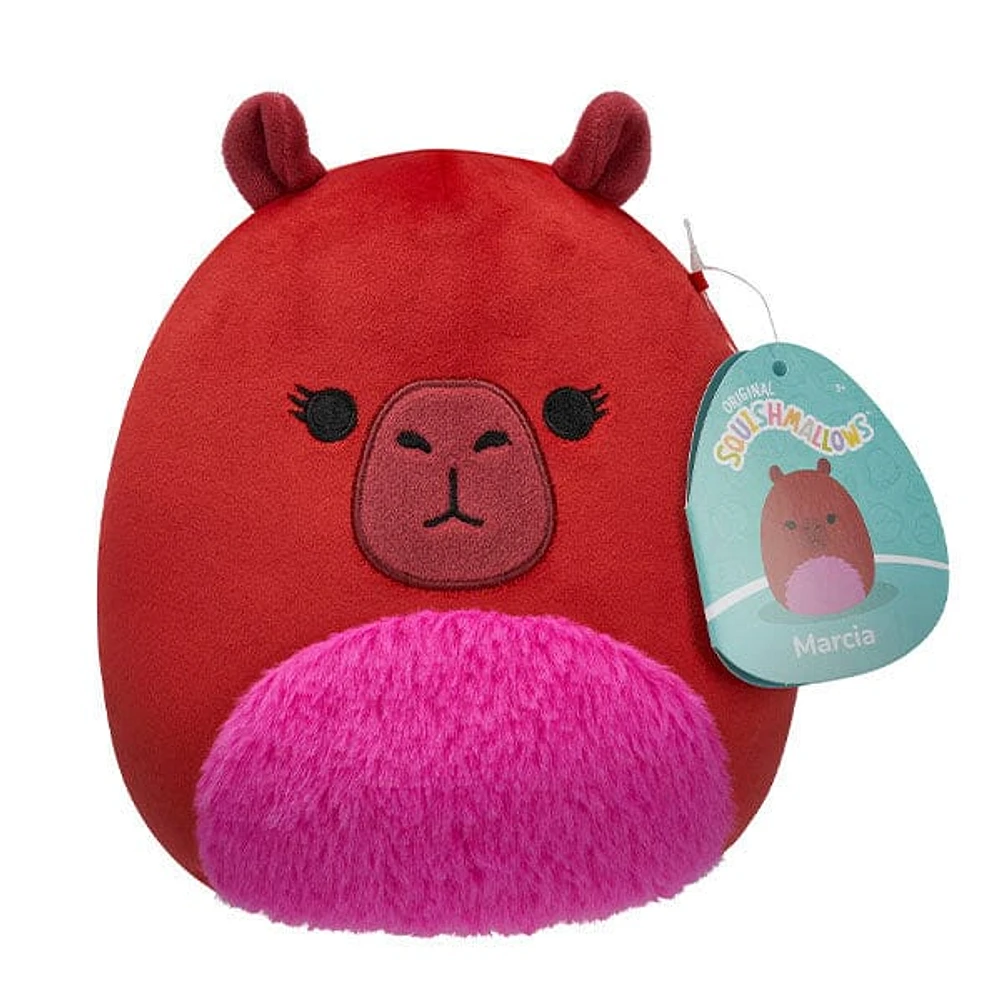 Squishmallows Super Soft Plush Toys 7.5" Marcia The Red Capybara