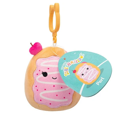Squishmallows Plush Toys 3.5" 2024 Clip-On Squad Perl The Cherry Jelly Donut