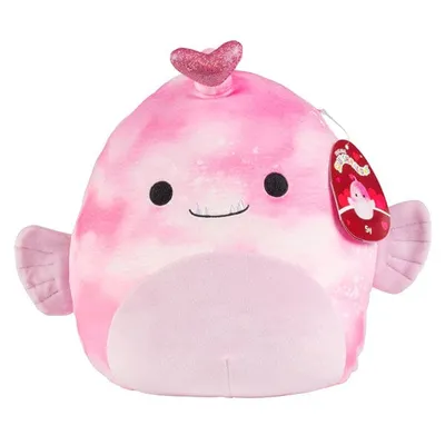 Squishmallows Plush Toys 7.5" Valentine's Day Squad 2024 Sy the Angler Fish