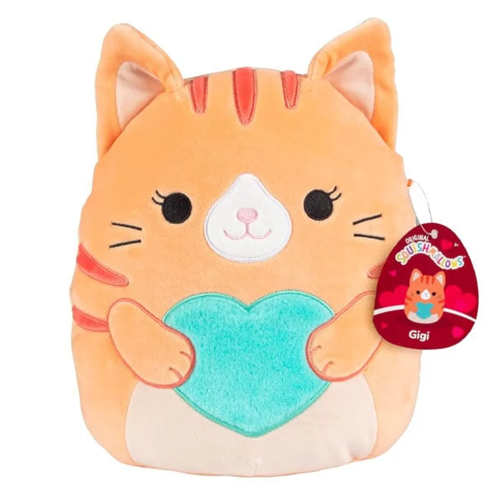 Squishmallows Plush Toys 7.5" Valentine's Day Squad 2024 Gigi the Tabby Cat (Valentine)