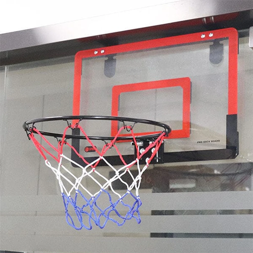 StealthDunk Silent Basketball Indoor Hoop with Clear Backboard