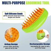 SteamyTails: Silicone Steam Grooming Brush For Cats & Dogs