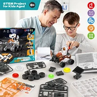 TechTinker Mars Rover 4-in-1 DIY Space Adventure STEM Robot Building & Programming Kit