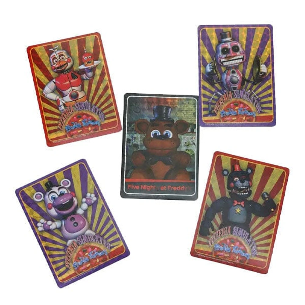 Five Nights At Freddy's Collectible Holographic Trading Sticker Pack (5 Stickers)