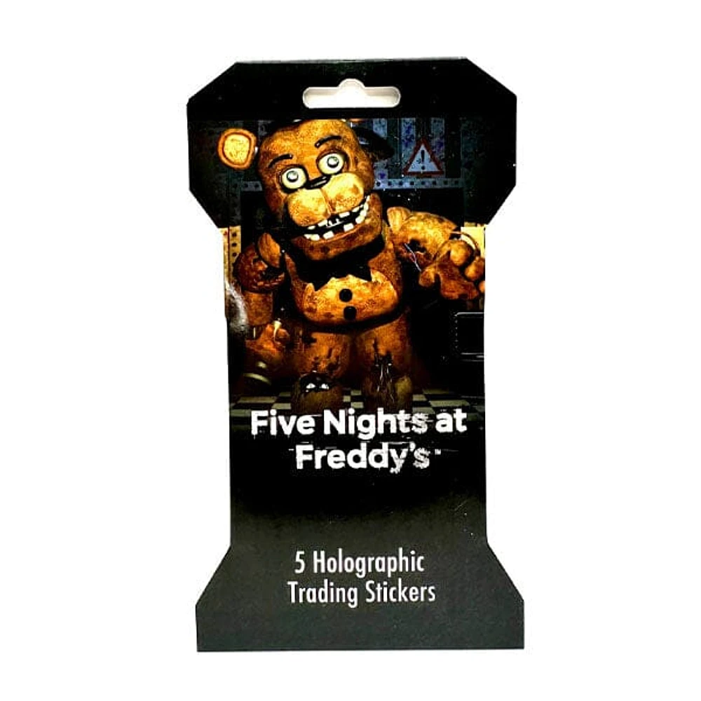 Five Nights At Freddy's Collectible Holographic Trading Sticker Pack (5 Stickers)