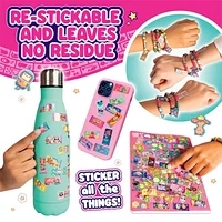 Sticki Rolls Wearable Reusable Sticki Band Mystery Capsule (50 Stickers Inside!)