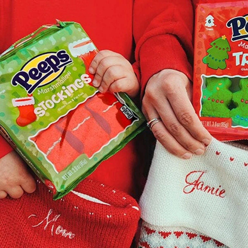 Peeps Christmas Christmas Stockings Marshmallow Candy (3oz)