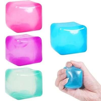 SugarSqueez Cube Squishy Fidget Sugar Stress Ball (1pc) Assorted Colors