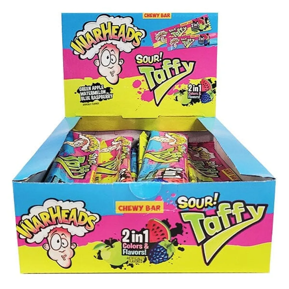 Toxic Waste 2-in-1 Sour Taffy Chewy Bar (42g) | NEW! Flavors