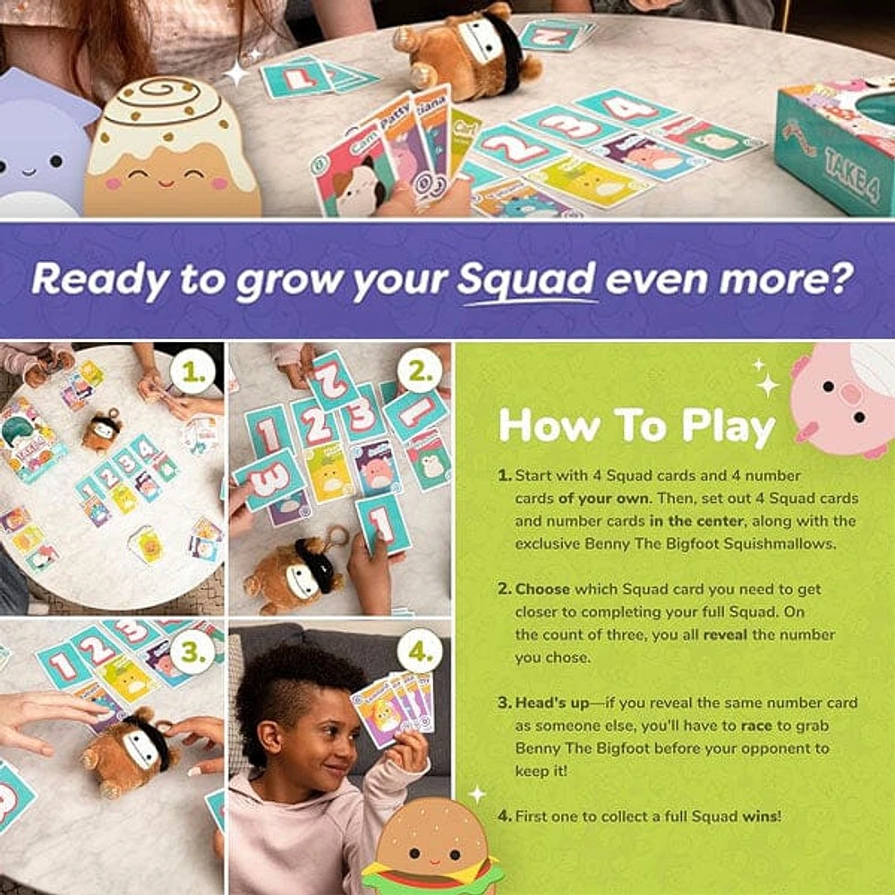 Squishmallows Take4: The Fast-Paced Family Game by The Creators of What Do You Meme