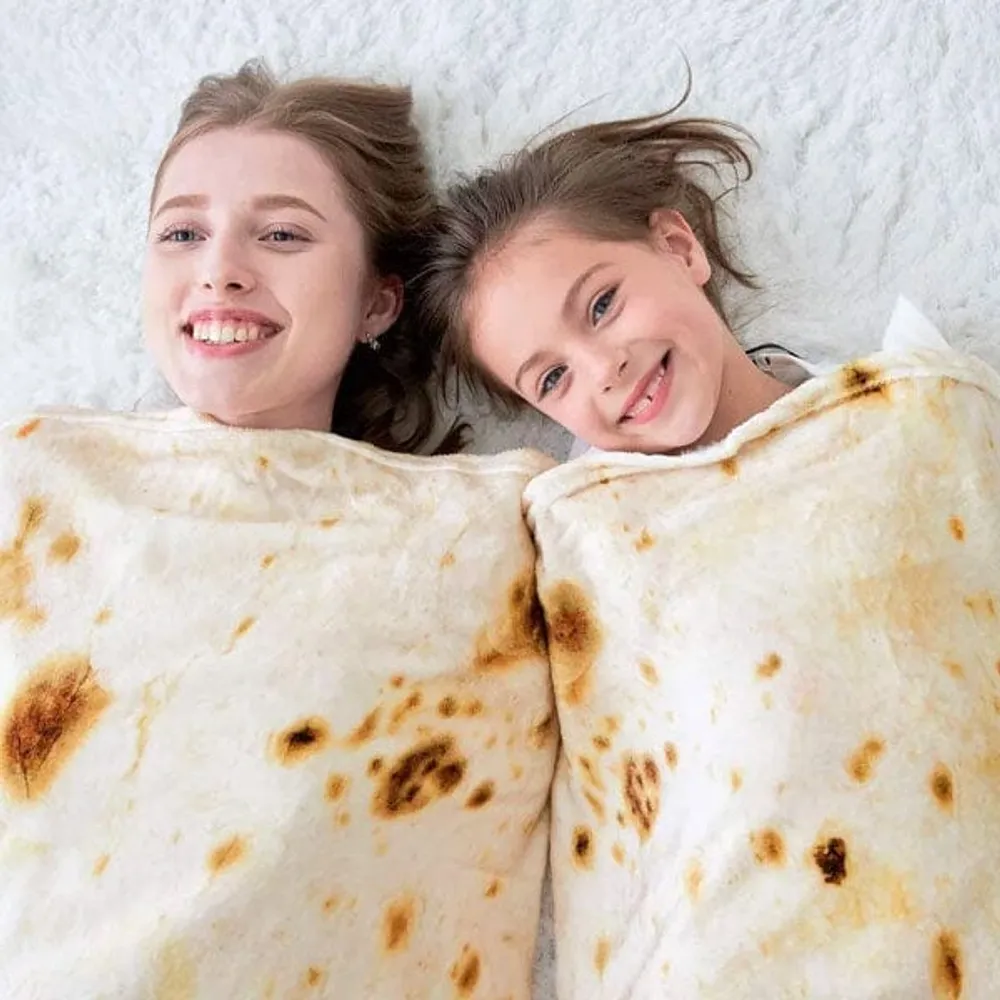 Cozy Cuddler Giant Fleece Tortilla Blanket (80") | As Seen On TikTok!