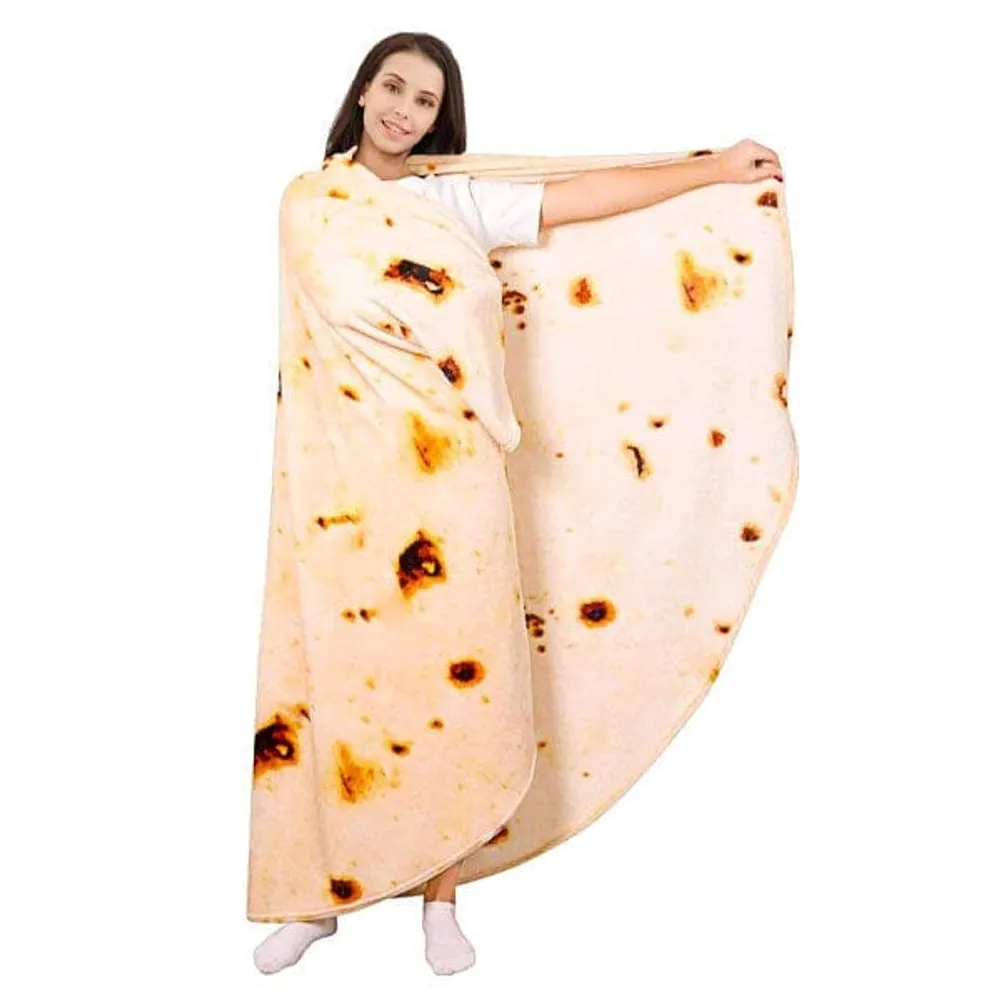 Cozy Cuddler Giant Fleece Tortilla Blanket (80") | As Seen On TikTok!