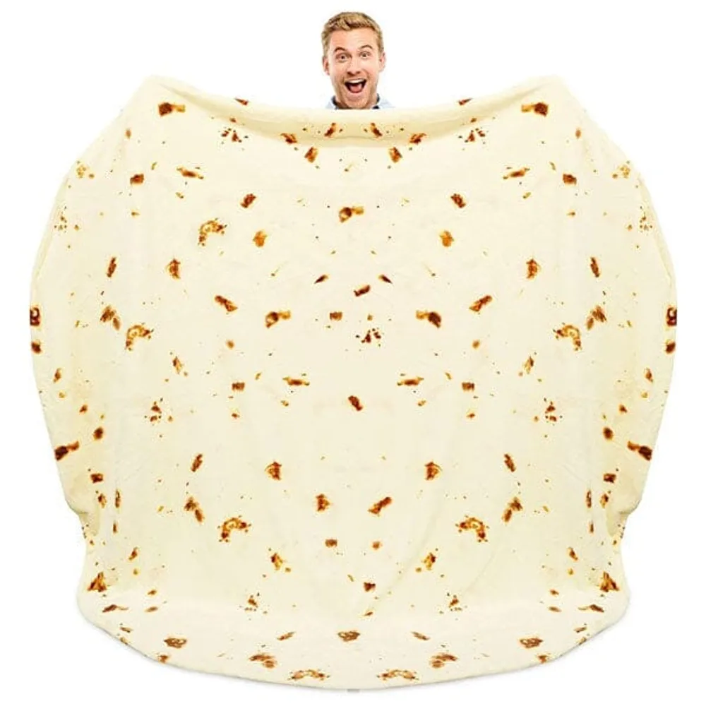 Cozy Cuddler Giant Fleece Tortilla Blanket (80") | As Seen On TikTok!