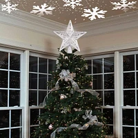 BlizzStar LED Star Christmas Tree Topper With Projector