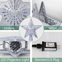 BlizzStar LED Star Christmas Tree Topper With Projector