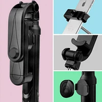 Wireless Bluetooth Selfie Stick With Built-In Tripod