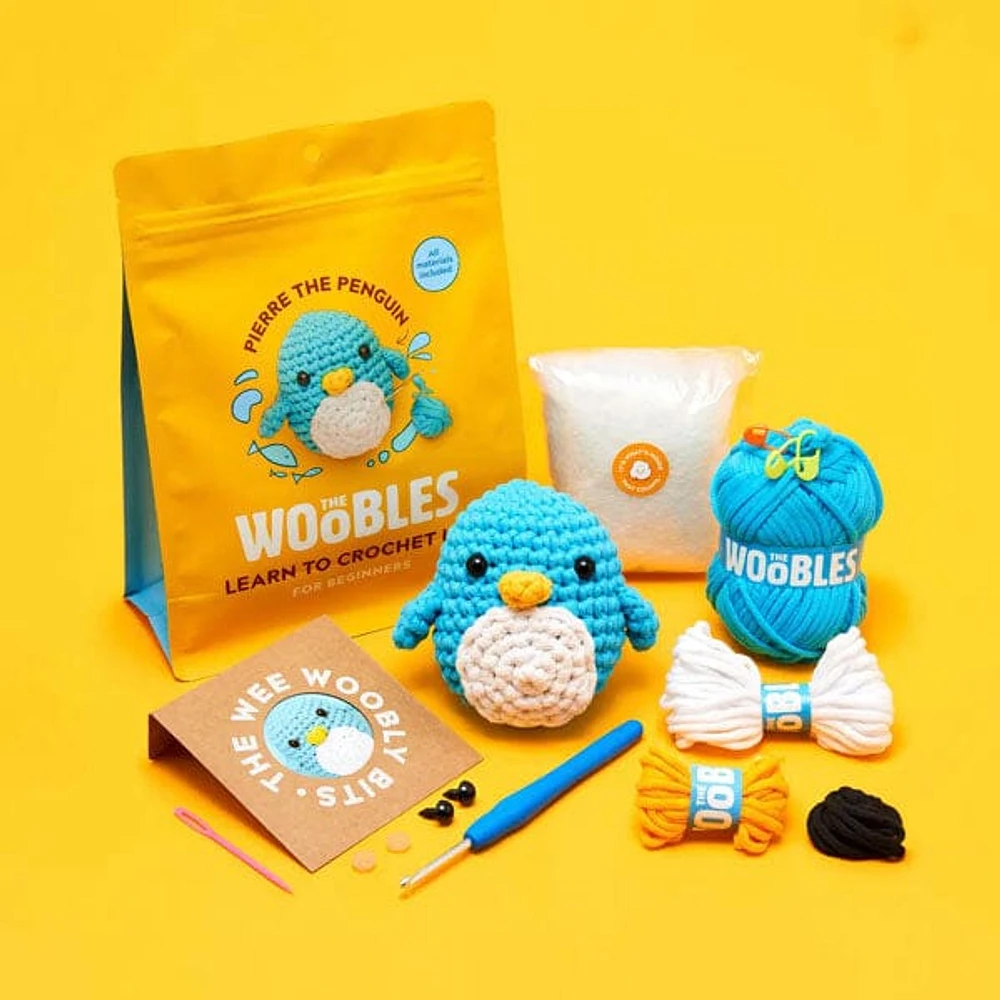 Woobles DIY Mini Crochet Plush Toy Complete Kit (Multiple Styles)