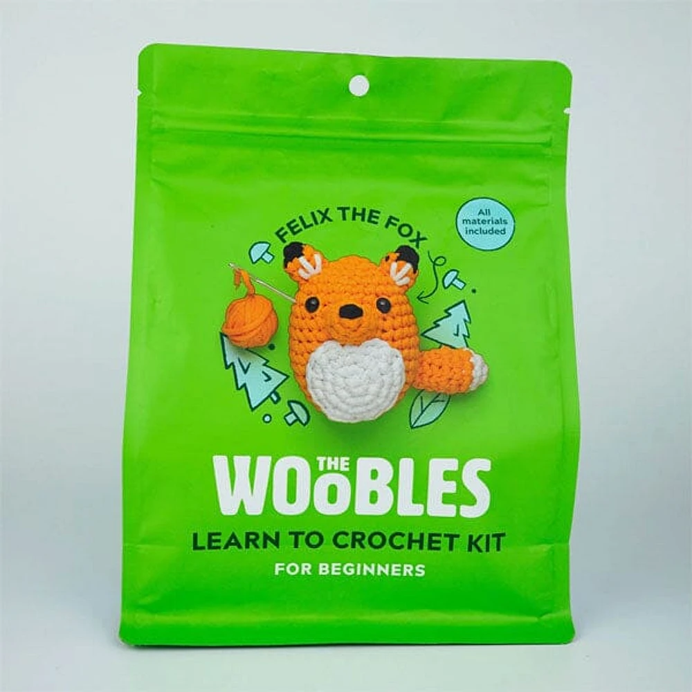 Woobles DIY Mini Crochet Plush Toy Complete Kit (Multiple Styles)