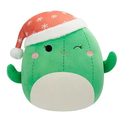 Squishmallows Plush Toys | 7.5" Holiday Squad 2023 | Maritza the Cactus (Santa Hat)