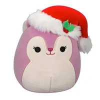 Squishmallows Plush Toys | 7.5" Holiday Squad 2023 | Allina the Squirrel (Santa Hat)