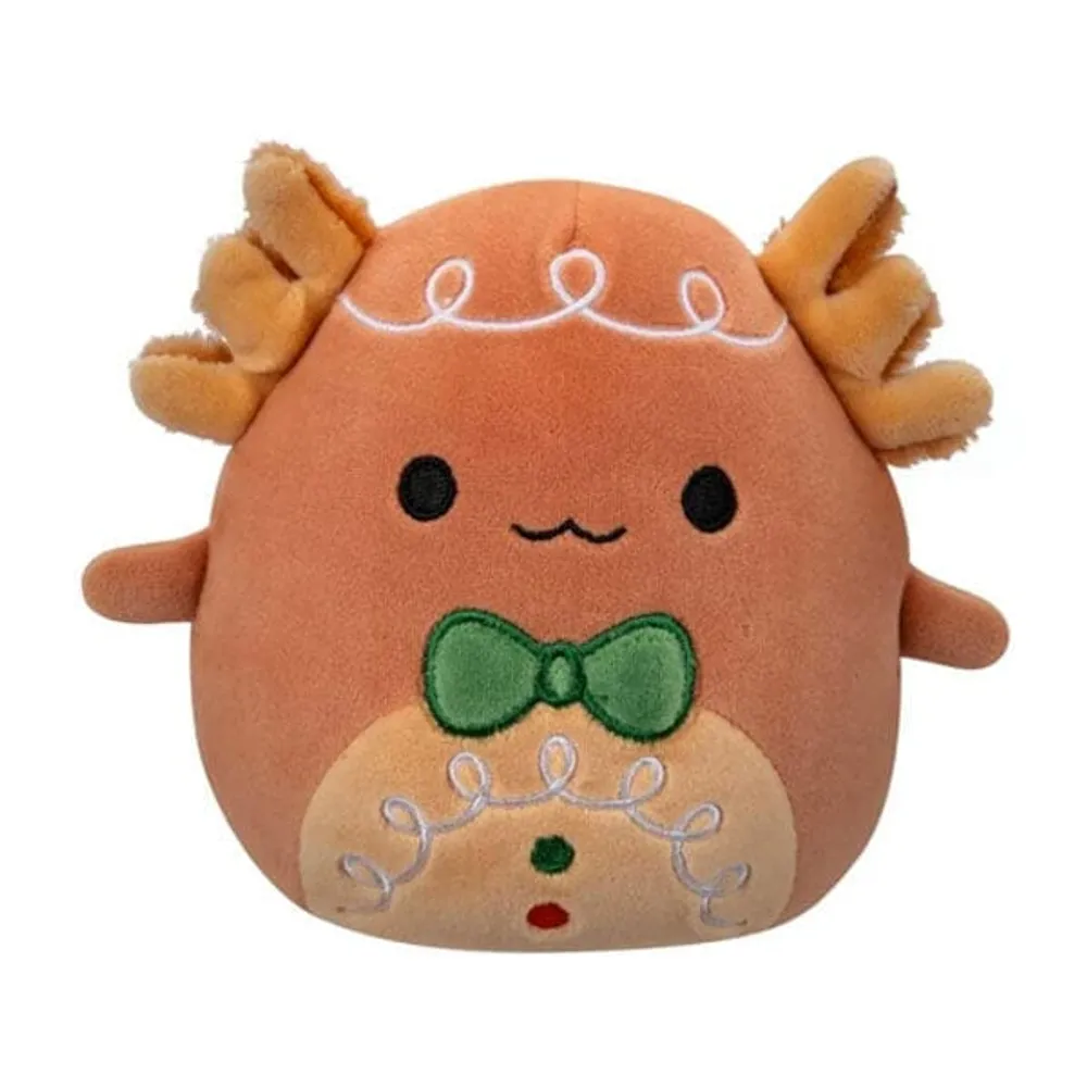 Squishmallows Plush Toys | 7.5" Holiday Squad 2023 | Den the Gingerbread Axolotl