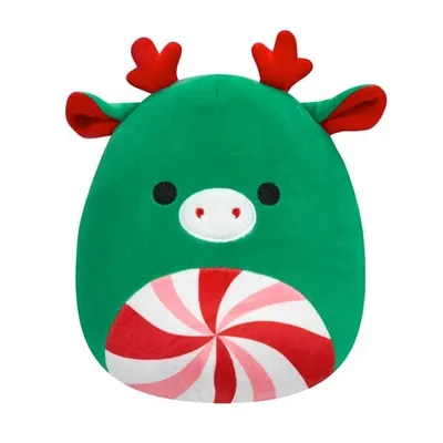 Squishmallows Plush Toys | 7.5" Holiday Squad 2023 | Zumir the Peppermint Moose