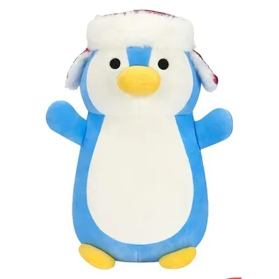 Squishmallows Plush Toys | 10" HugMee Christmas Squad 2023 | Puff The Penguin