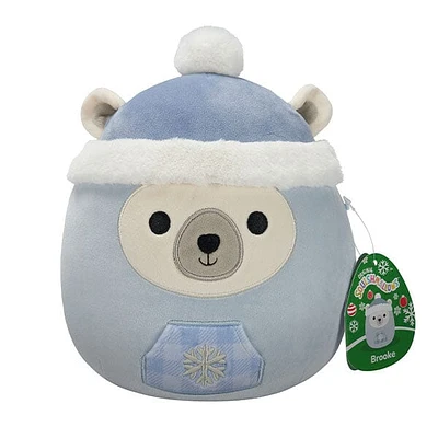 Squishmallows Plush Toys 7.5" Holiday Squad 2024 Brooke The Polar Bear in Toque