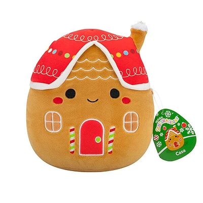 Squishmallows Plush Toys 7.5" Holiday Squad 2024 Casa the Gingerbread House