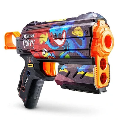 ZURU XSHOT Skins Flux Blaster: Poppy Playtime Edition (Includes 8 Darts) Mystery Skin Ships Assorted