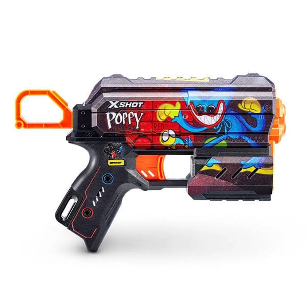 ZURU XSHOT Skins Flux Blaster: Poppy Playtime Edition (Includes 8 Darts) Mystery Skin Ships Assorted