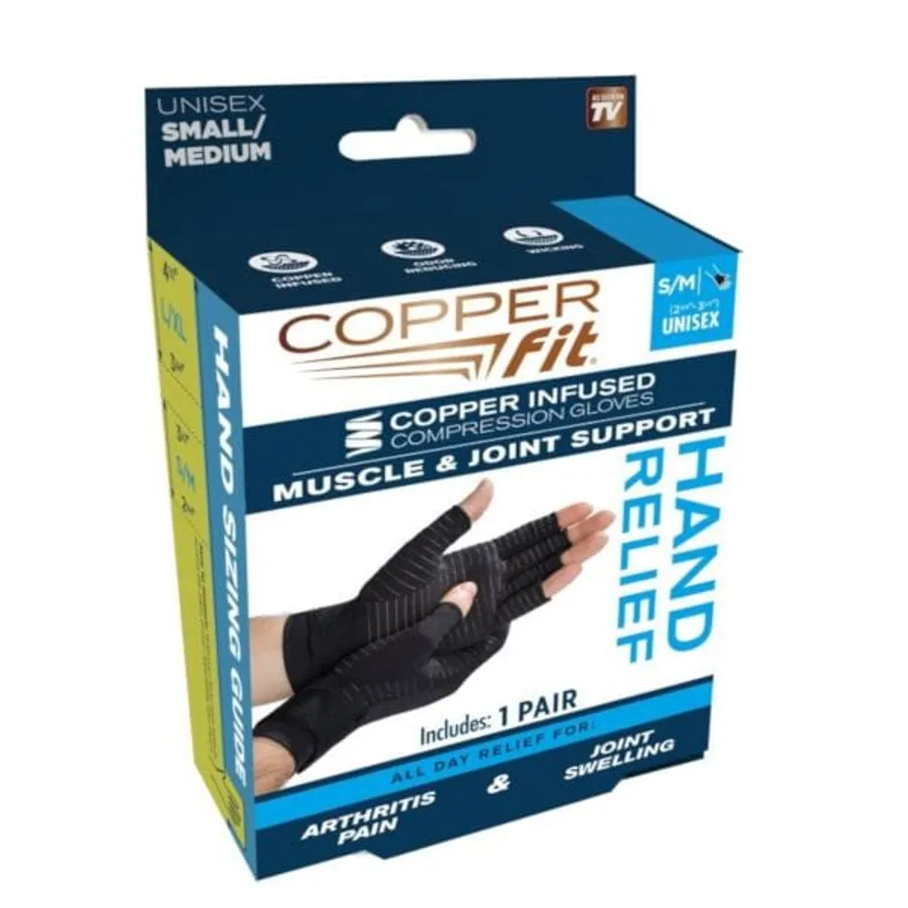 Copper Fit® Hand Relief Gloves | Unisex S/M or L/XL