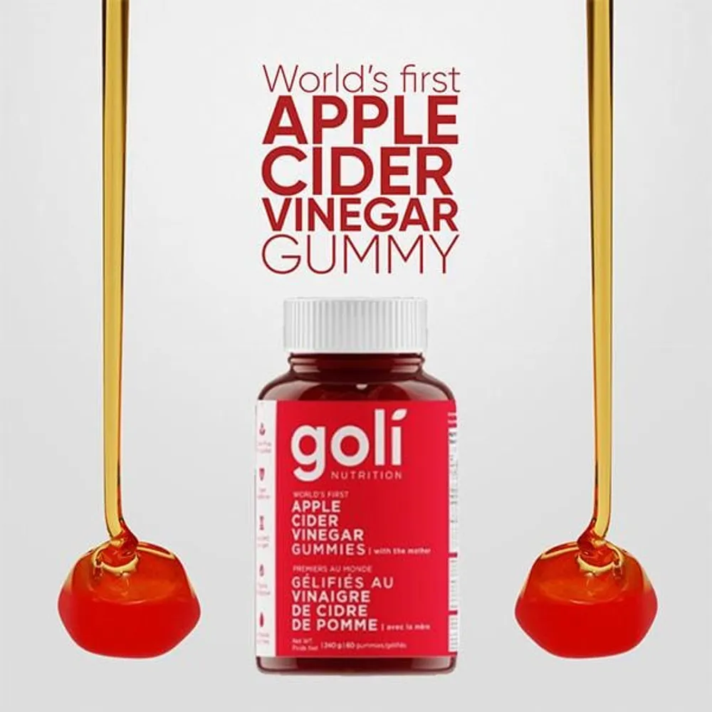 Showcase Goli Apple Cider Vinegar Gummies, 60pcs