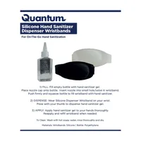 Quantum™ Silicone Hand Sanitizer Dispenser Wristbands | Set of 2 | Exclusive